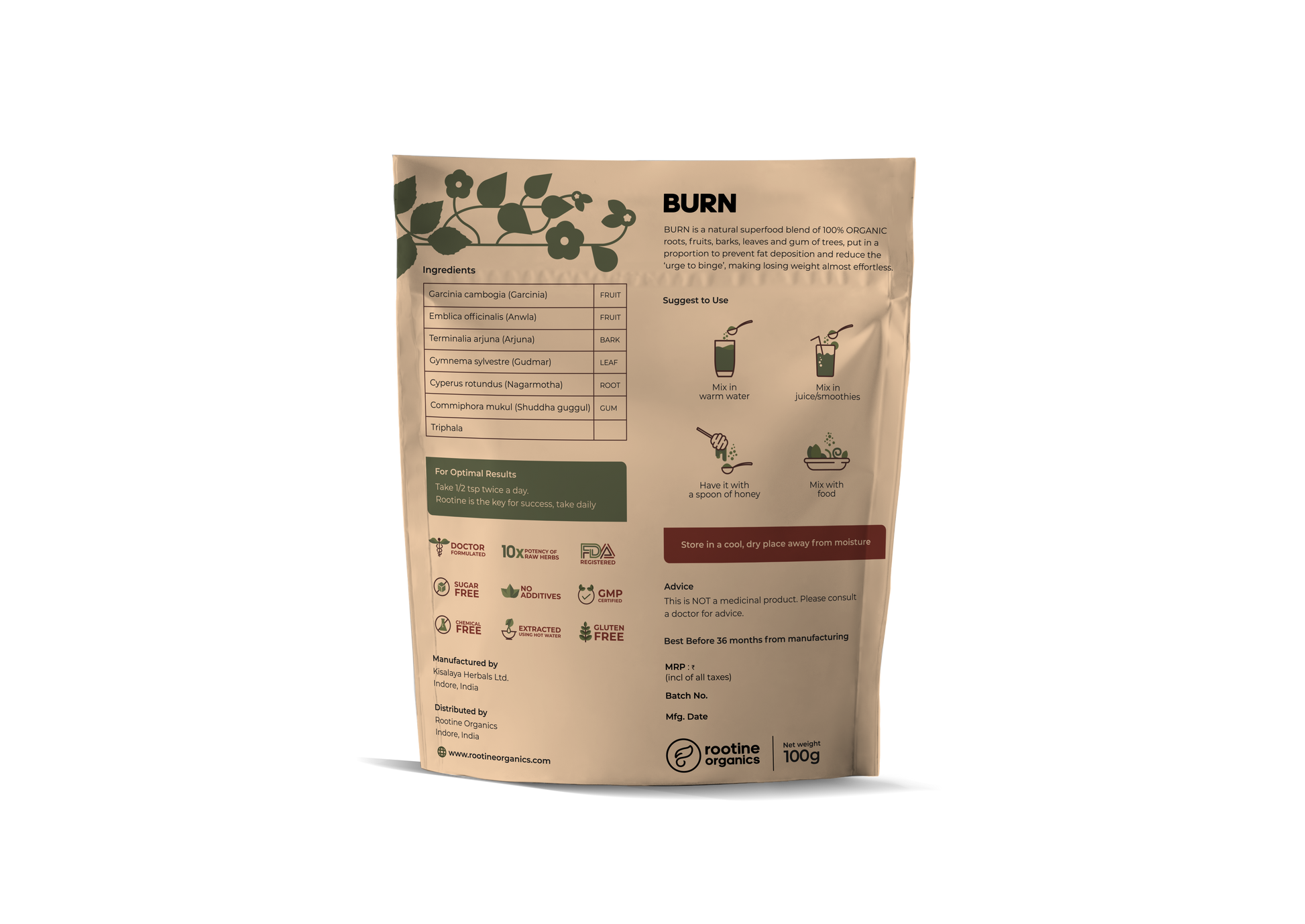 Burn – Organic Health Supplement