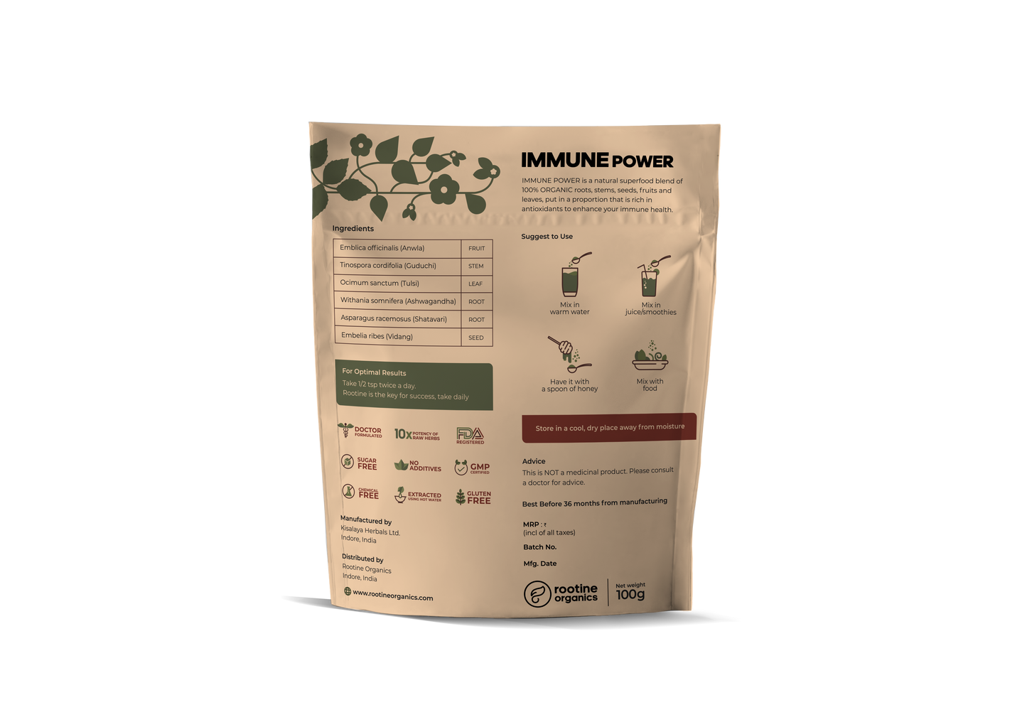 IMMUNE POWER – Plant Based Food Product